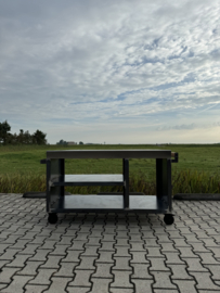 Luxe buitenkeuken | Cortenstaal - RVS | 150cm. Zonder opening!