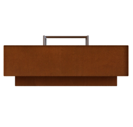 Vuurtafel met Rvs-rooster 120x120x40cm. | 3mm.