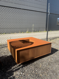 Vuurtafel 100x100x40cm. | 3mm. Showmodel!