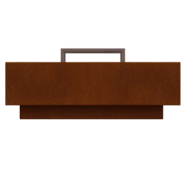 Vuurtafel met Rvs-rooster 120x120x40cm. | 3mm.