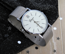 Silver Geneva Watch