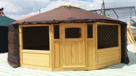 5-muurs Yurt met grote ramen