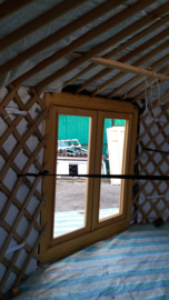 6-muurs Yurt met serre deurpaneel