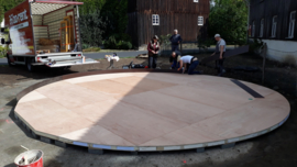 Platform met isolatie 5-muurs 6,08 diameter  29 m2