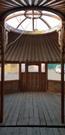 6-muurs Yurt type light met versiering