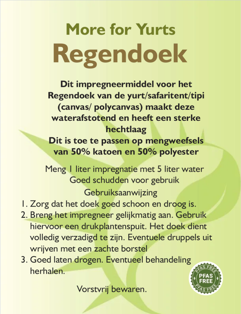 More for Yurts RG (Regendoek) impregnatie 1 liter