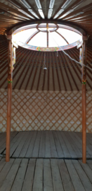 6-muurs Yurt type light met versiering