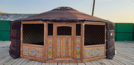 6-muurs Yurt type light met versiering