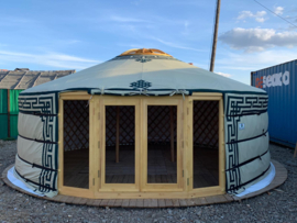 5-muurs Yurt met  serre deuren en 2 serre ramen