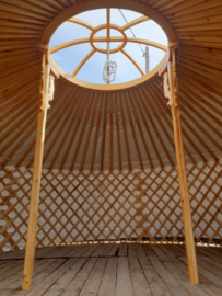 6XL-muurs Yurt met 2 half grote raampanelen