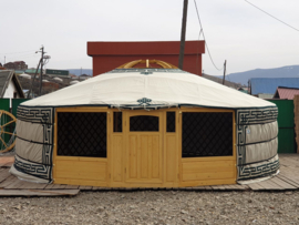 6XL-muurs Yurt met  2 grote raampanelen