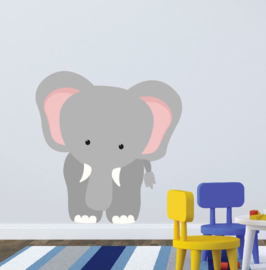 Muursticker olifant XL babykamer