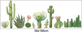 Muursticker cactus plant  groen
