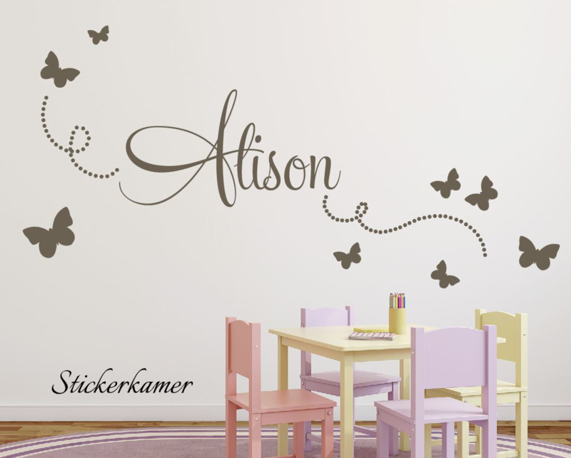 Naam muurstickers kinderkamer Naam muurstickers kinderkamer
