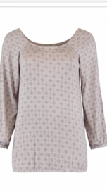 Top taupe long sleeve