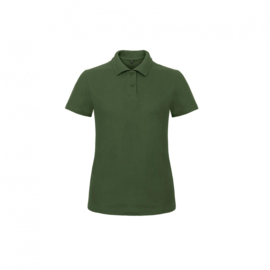 SHORT SLEEVED PIQUÉ POLO SHIRT / WOMEN BOTTLE GREEN