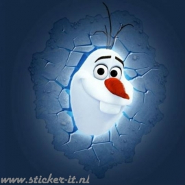 3D Olaf lamp