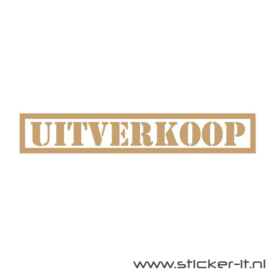 WINKELSTICKER - ETALAGESTICKER / UITVERKOOP STICKER ES024