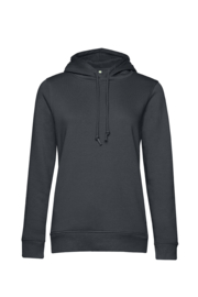 ORGANIC HOODIE /WOMEN ASPHALT