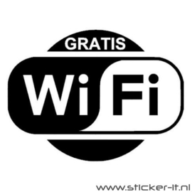 WINKELSTICKER - ETALAGESTICKER / GRATIS WIFI ES006