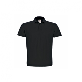 SHORT SLEEVED PIQUÉ POLO SHIRT / MEN BLACK