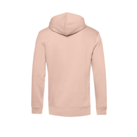 ORGANIC ZIPPED HOODIE /MEN SOFT ROSE