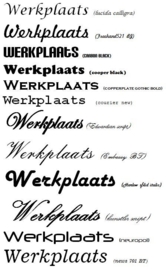 WEGWIJS STICKER / WERKPLAATS