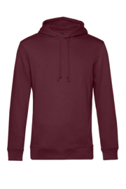 ORGANIC HOODIE /MEN BURGUNDY