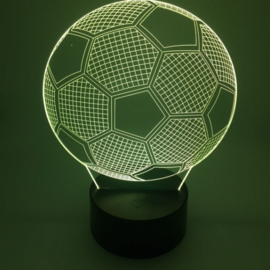 3D Voetbal nachtlamp