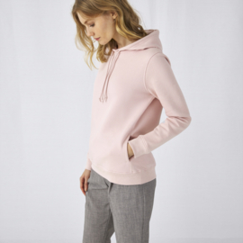 ORGANIC HOODIE /WOMEN SOFT ROSE