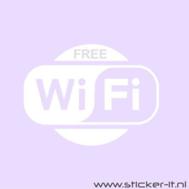 WINKELSTICKER - ETALAGE STICKER / FREE WIFI ES007