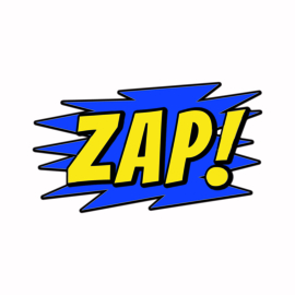 SH005 Superhelden tekst ZAP!