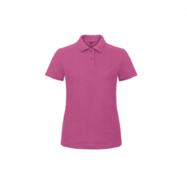 SHORT SLEEVED PIQUÉ POLO SHIRT / WOMEN FUCHSIA