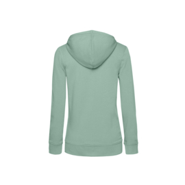 ORGANIC ZIPPED HOODIE /WOMEN SAGA