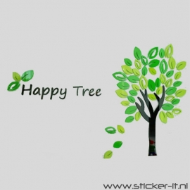 3D sticker - happy tree - div. afmetingen