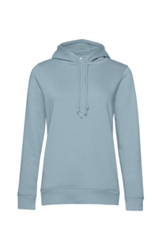 ORGANIC HOODIE /WOMEN BLUE FOG