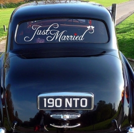 Sticker "just married" 1