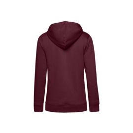 ORGANIC HOODIE /WOMEN BURGUNDY