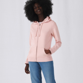 ORGANIC ZIPPED HOODIE /WOMEN SAGA