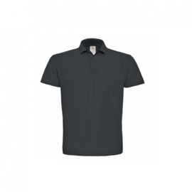 SHORT SLEEVED PIQUÉ POLO SHIRT / MEN ANTHRACITE