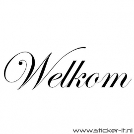 WEGWIJS STICKER / WELKOM