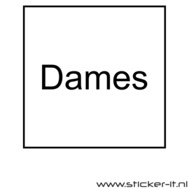 Dames vierkant WC041