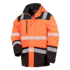 Hi-Vis Waterproof Softshell Safety Coat