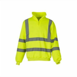 Hi-Vis Fluo 1/4 Zip Sweat Shirt