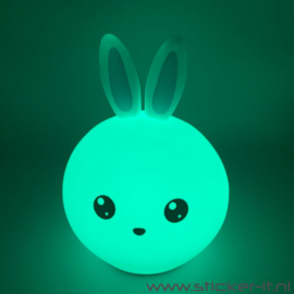 3D jongens konijn nachtlampje