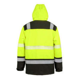 Hi-Vis Waterproof Softshell Safety Coat