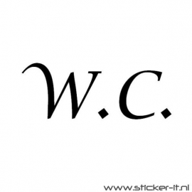 WEGWIJS STICKER / W.C.
