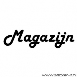 Magazijn (div. lettertypen, afmetingen en kleuren)