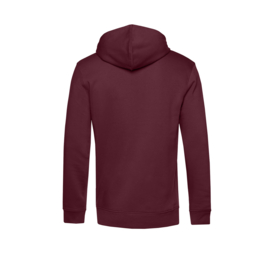 ORGANIC HOODIE /MEN BURGUNDY