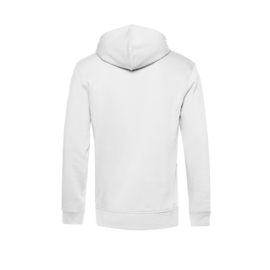 ORGANIC ZIPPED HOODIE /MEN WHITE